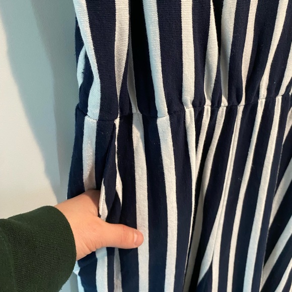 J.Crew 100% cotton striped jumpsuit size 4 - Picture 6 of 9